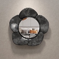 Modern Decorative Mirror Mirror Hanging Mirror Special-shaped Art Flower Round Mirror Dressing Mirror Makeup Bathroom 3d model