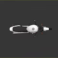 White Motorcycle With Black Seat Sleek Design Featuring Rearview Mirrors And Wheels