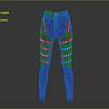 Black Slim Fit Pants With Front Zipper And Side Stud Embellishments
