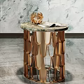 Modern Luxury Side Tables With Marble Tops And Artistic Metal Bases For Contemporary Spaces