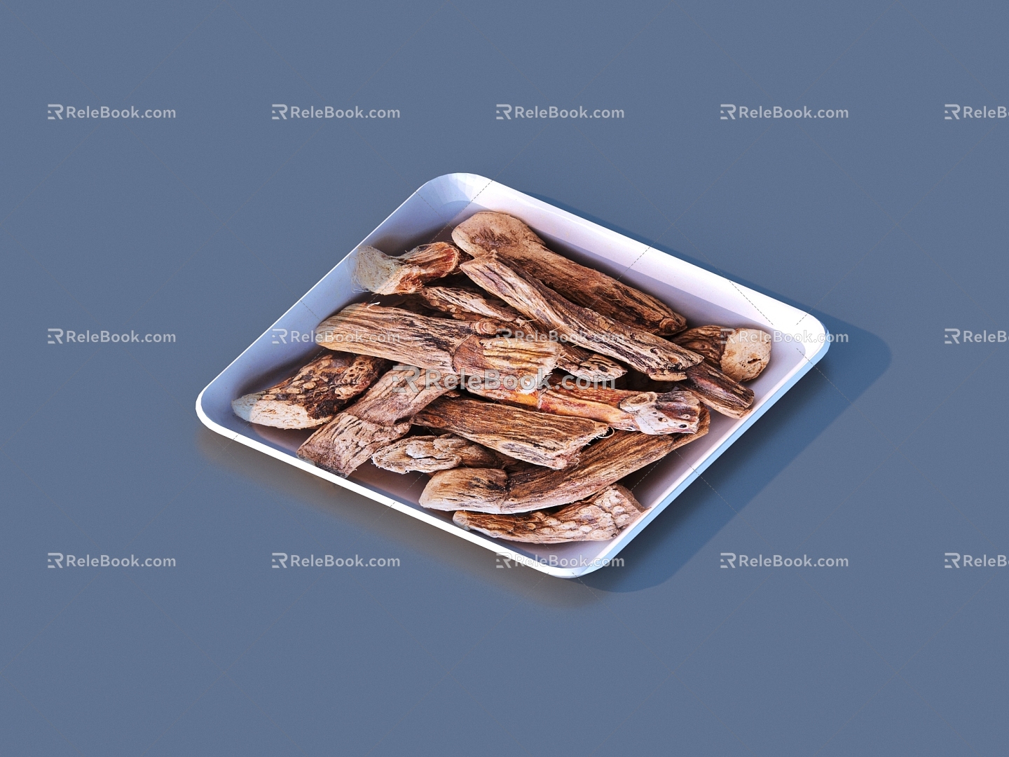 Traditional Chinese medicine ingredients food 3d model