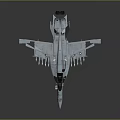 Gray Numbered 102 Space Fighter Jet With Payload For Aerospace Missions