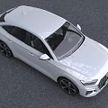 Stylish White Audi Sedan Featuring Modern Front Grille And LED Headlights 3d model