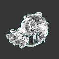 Tactical Helmet Mounted Weapon With Multi Lens Night Vision And Communication Gear