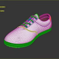 White Casual Mesh Lace Up Shoes With Blue Sole Edge And Red Lining Design