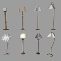 Floor Lamp Creative Floor Lamp Feather Floor Lamp 3d model