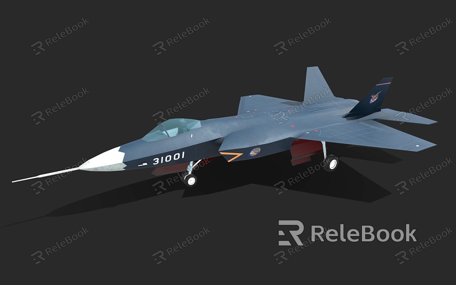 J31 Fighter Stealth Fighter Fifth Generation Jet Fighter model