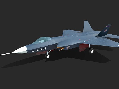 J31 Fighter Stealth Fighter Fifth Generation Jet Fighter model