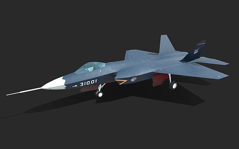 J31 Fighter Stealth Fighter Fifth Generation Jet Fighter 3d model