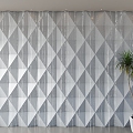 Perforated board background wall gradient perforated board background wall industrial wind background wall diamond perforated board background wall modern perforated background wall integrated gradient hole background wall 3d model