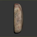 Natural Stone Sculpture In Conical Shape With Pink Brown Color And Texture