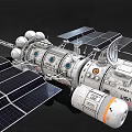 Advanced Modular Spacecraft With Solar Panels Antenna And Propulsion Modules