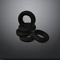 Durable High Quality Car Tires Stacked As Automotive Parts For Vehicles