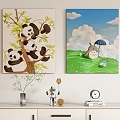 Children's Decorative Painting Hanging Painting 3d model