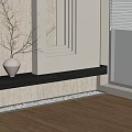 Minimalist porch partition 3d model