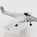 Detailed Silver Fighter Jet Model With Twin Propellers And Cockpit Roundel