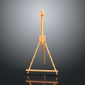 Wooden Tripod Easel With Light Wood Finish For Art Painting Support Furniture
