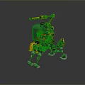 Robot Assistant Small Robot Butler Robot Butler Figure Game Figure 3d model