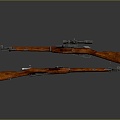 Sniper rifle sight sniper rifle sci-fi sniper rifle semi-automatic rifle combat rifle 3d model