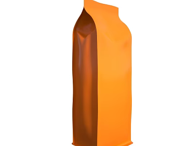 Orange Stand Up Pouch for Daily Necessities Storage and Packaging Use 3d model