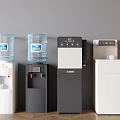 Various Modern Water Dispensers With Water Bottles For Home Office Use