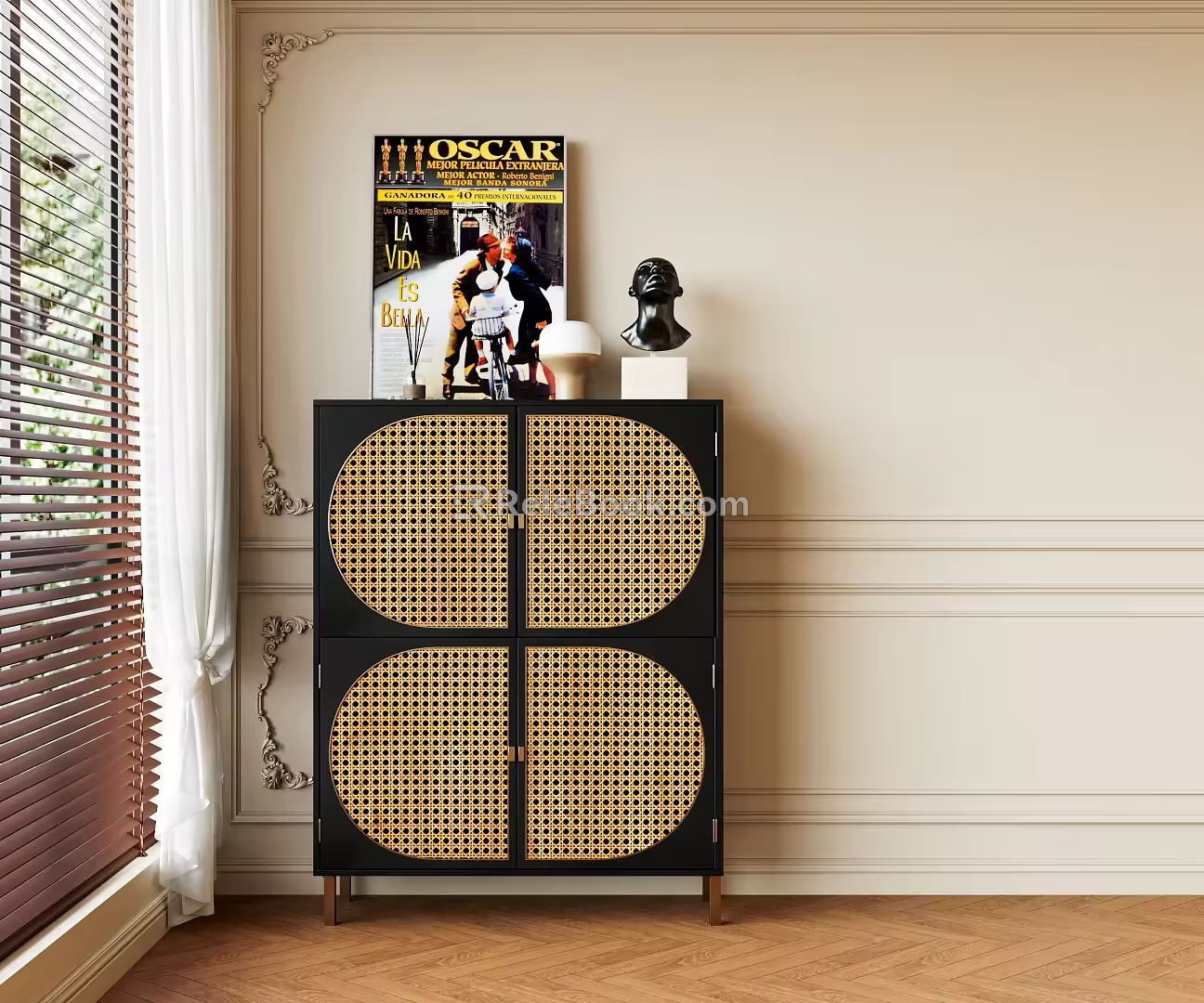 Middle Style Side Cabinet 3d model