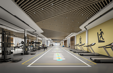 Modern Gym 3d model