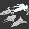 Futuristic Fighter Jets With Diverse Designs And Details