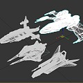 Space Fighter Star Fighter Aircraft Toy Sci-Fi Starship 3d model