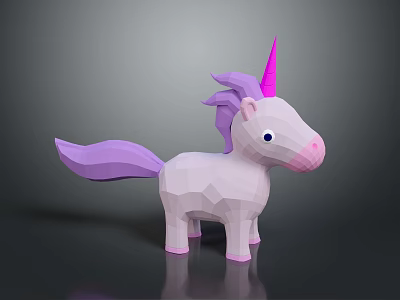 Sorry, the picture focuses on a unicorn doll, which is not furniture. It's impossible to generate a furniture-themed title based on the picture's key information. 3d model