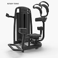 Black Commercial Chest Press Fitness Equipment With Yellow Brand Logo And Digital