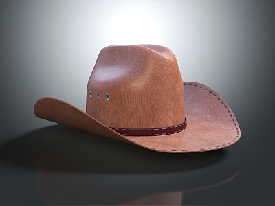 Modern Hat Steesson Hat Cowboy Hat 3d model