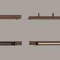 Modern Brass Wall Lamps with Sleek Metal Design for Home Interior Lighting