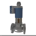 Industrial Control Valve With Electric Actuator Spring Mechanism Flange Connection And Stainless Steel Body