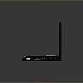 Black Portable DVD Player With Built in Screen Control Buttons And Disc Slot