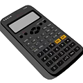 Casio Black Scientific Calculator With Large Display Screen And Function Keys Design 3d model