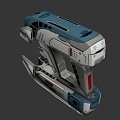 science fiction pistol 3d model