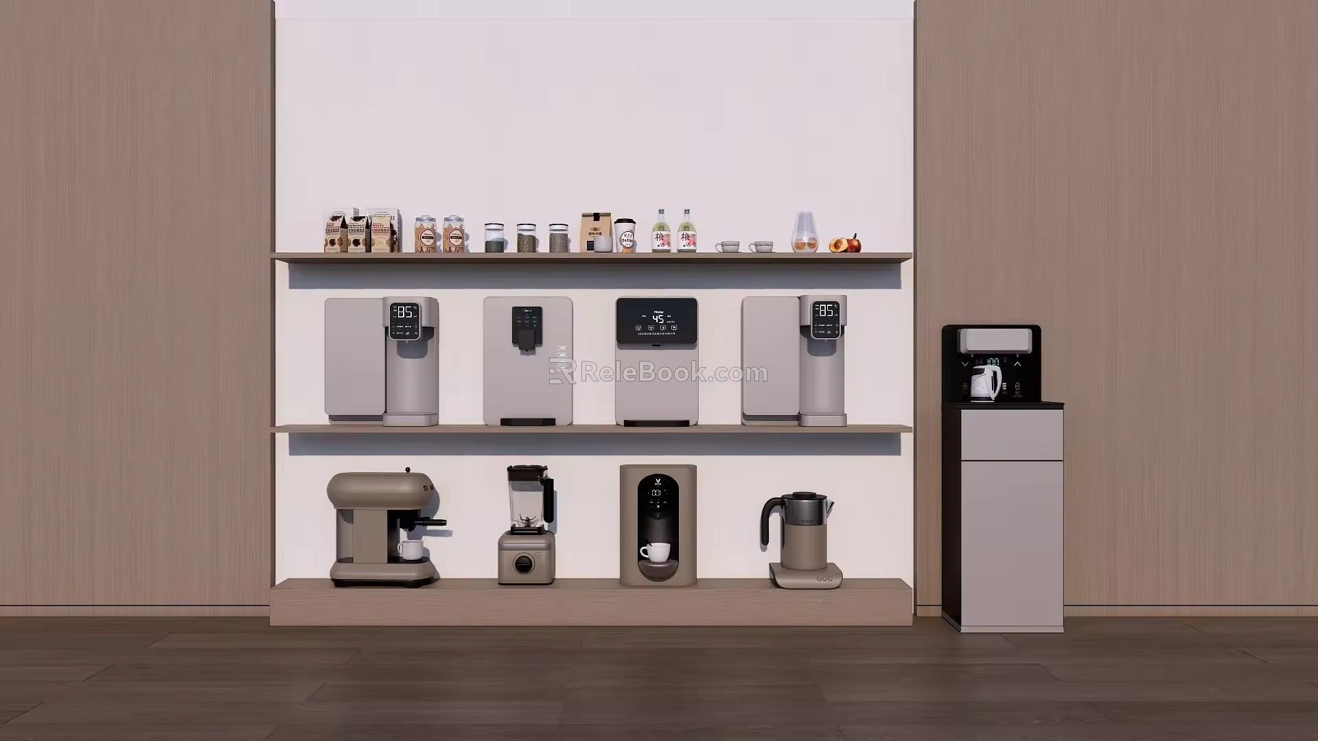 Water dispenser coffee machine water purifier direct drinking tea bar machine pipeline machine 3d model
