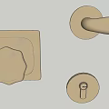 Handle Door Handle Metal Handle 3d model