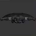 Batman 3D Character Model With Armored Suit Cape And Outstretched Arms