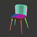 Stylish Gray Upholstered Chair With Gold Metal Legs And Modern Design