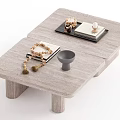 Quiet Ancient Style Tea Table 3d model