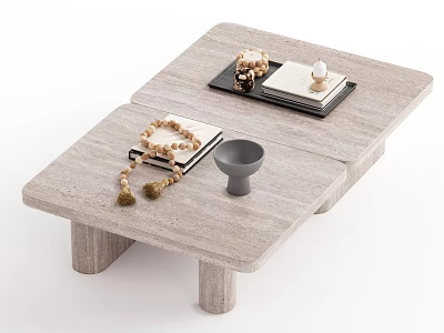 Quiet Ancient Style Tea Table 3d model