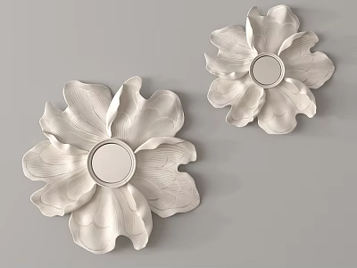 Modern wall decoration three-dimensional carved 3d model