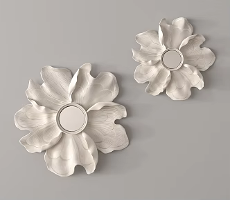 Modern wall decoration three-dimensional carved 3d model