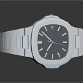 Sleek Silver Watch With Metal Link Bracelet And Modern Oval Dial Design