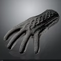 Warm Knitted Winter Gloves With Cable Knit Pattern And Full Finger Design 3d model