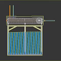 Solar Water Heating System With Metal Frame Transparent Collector Panels Storage Tank And Pipes