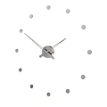 Modern Minimalist Wall Clock With Gold Dots And Slim Brown Hands Design 3d model