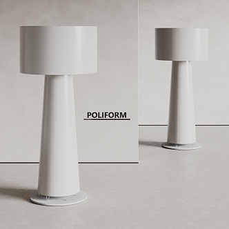 poliform floor lamp Simple floor lamp White floor lamp 3d model